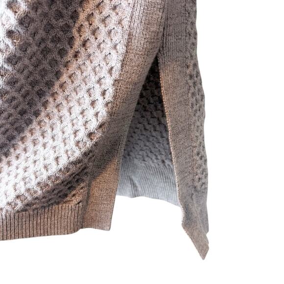 Athleta Honeycomb Tunic Sweater Beige Merino Size XS - Picture 5 of 9